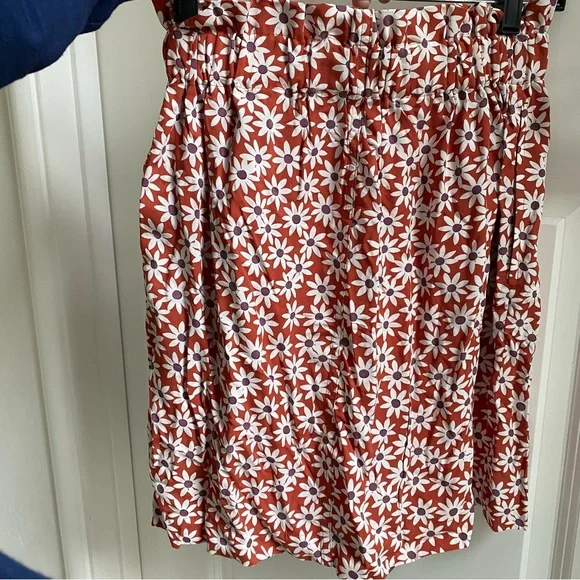 NWT Madewell Paperbag Button-Front Mini Skirt in Falling Daisies XXS - Picture 5 of 5